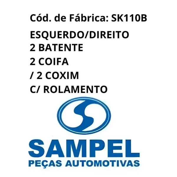KIT AMORTECEDOR SAMPEL SK110B original Sampel para veículos Fiat