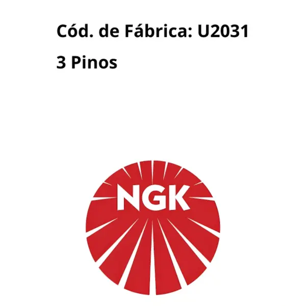 BOBINA NGK U2031 compatível com Chevrolet e Fiat
