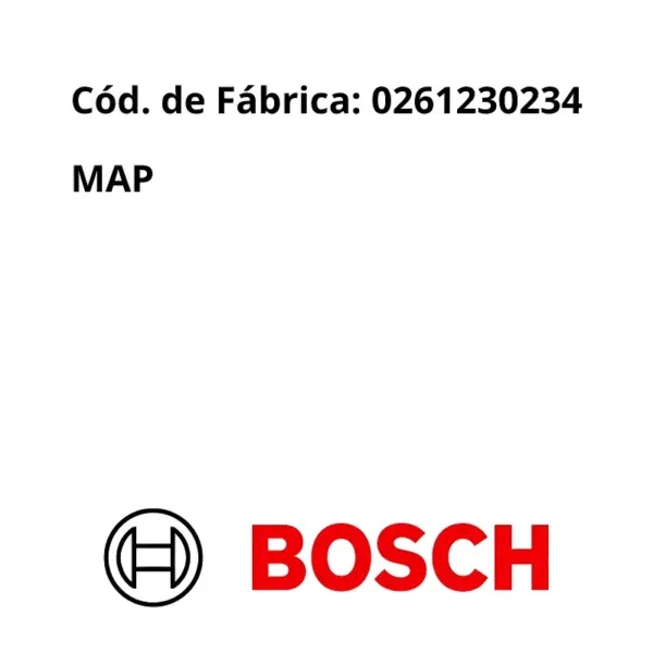 SENSOR BOSCH 0261230234 código de fábrica 0261230234 para conferência
