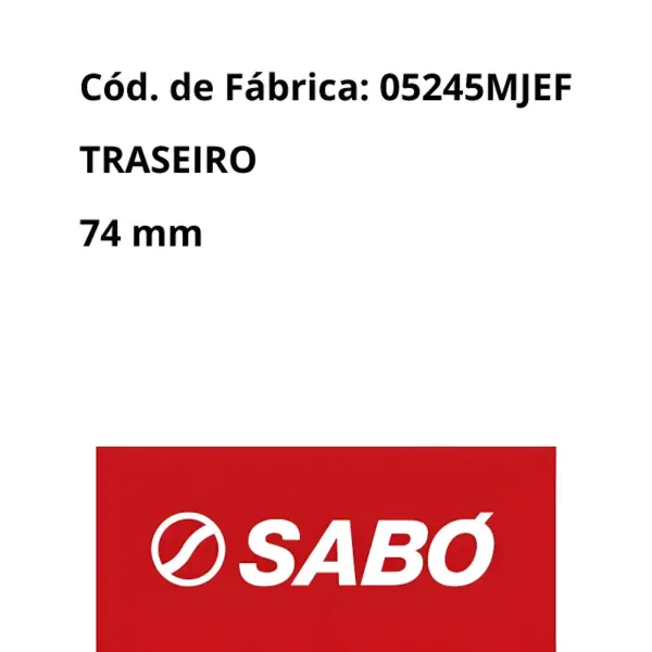 RETENTOR SABÓ 05245MJEF com qualidade e procedência Apollo Auto Peças