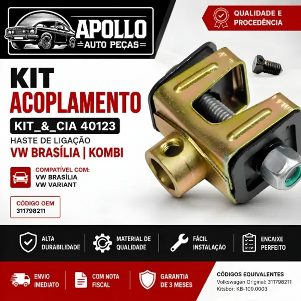 KIT ACOPLAMENTO Kit&Cia 40123 PARA VW BRASÍLIA