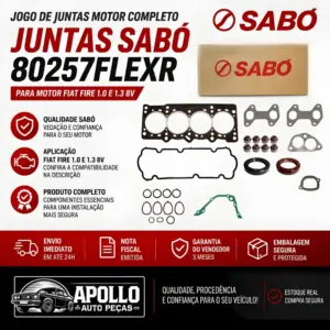 JUNTAS SABÓ 80257FLEXR código equivalente Elring 104230 Spaal 400105ORSC Taranto 27500B