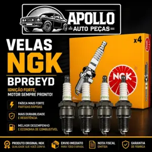 VELAS NGK BPR6EYD compatíveis com Corsa Palio Weekend Doblo Spin e outros veículos