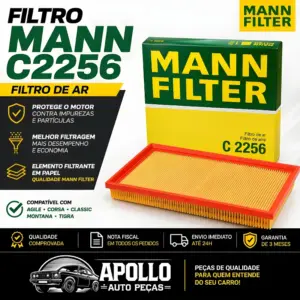 FILTRO MANN C2256 para Agile Corsa Montana e Tigra