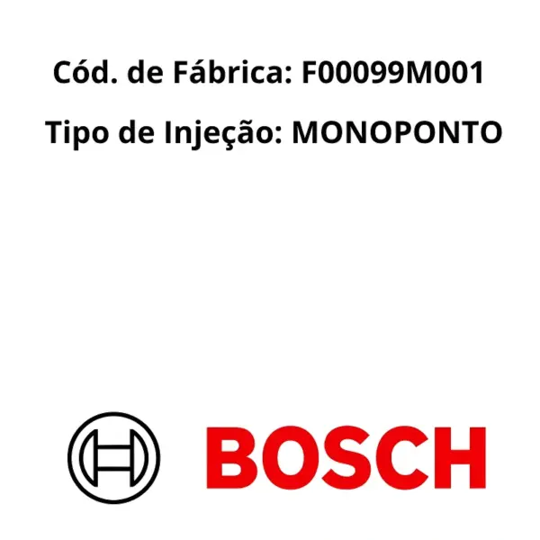 ATUADOR BOSCH F00099M001 para motores Fiat 1.0 e 1.5 8V