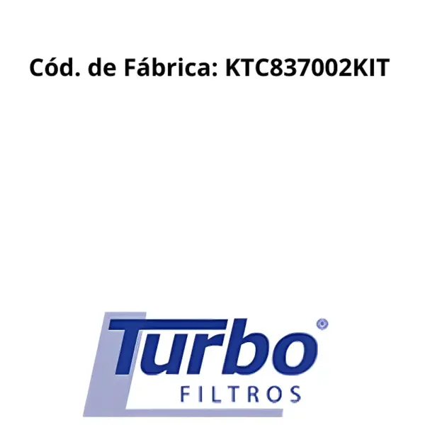 URBO FILTROS KTC837002KIT compatível com Valtra e Massey Ferguson