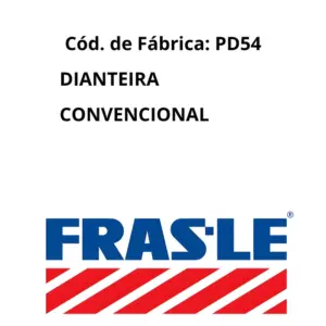 PASTILHA FRAS-LE PD54 código PD54 com qualidade e procedência