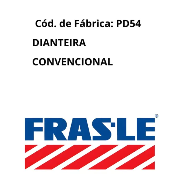 PASTILHA FRAS-LE PD54 código PD54 com qualidade e procedência