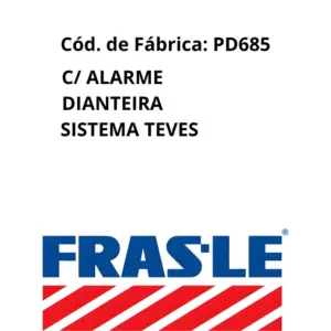 PASTILHA FREIO FRAS_LE PD685 para frenagem segura e confiável