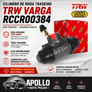 CILINDRO TRW VARGA RCCR00384 compatível com Gol Santana Voyage Saveiro Parati Passat e Versailles