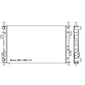 RADIADOR D'ÁGUA MAGNETI_MARELLI RMM339001M PARA FIESTA